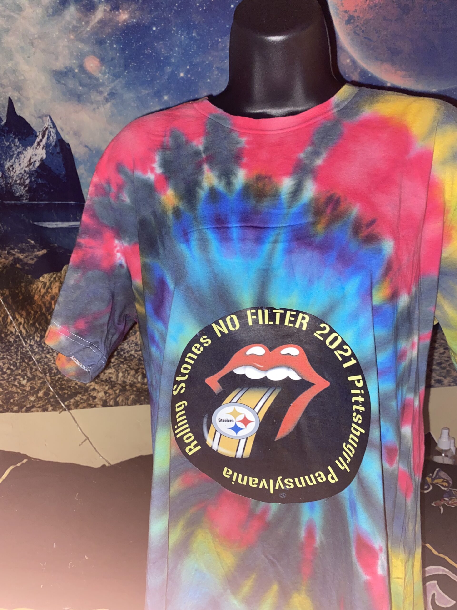 Rolling Stone No Filter Tour 2021 Pittsburgh Steeler Tye Dye