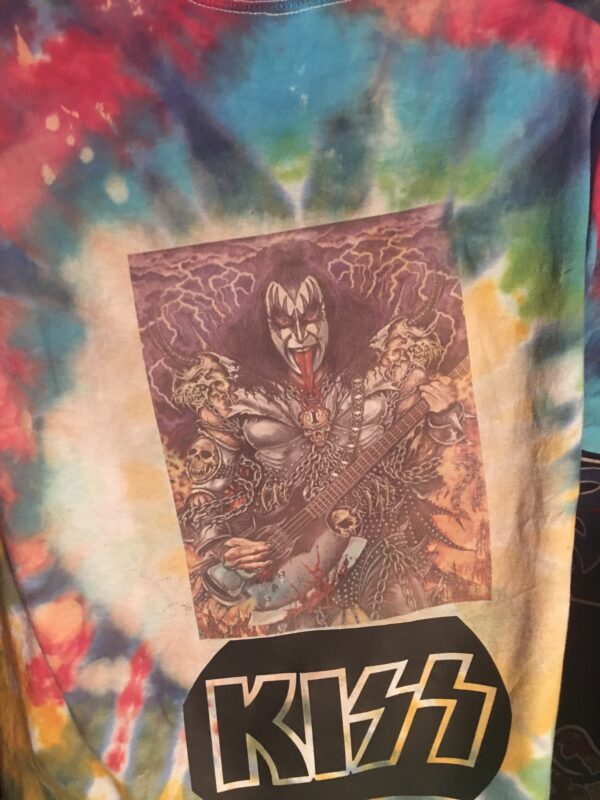 Kiss Gene Simmons Cartoon Tye Dye