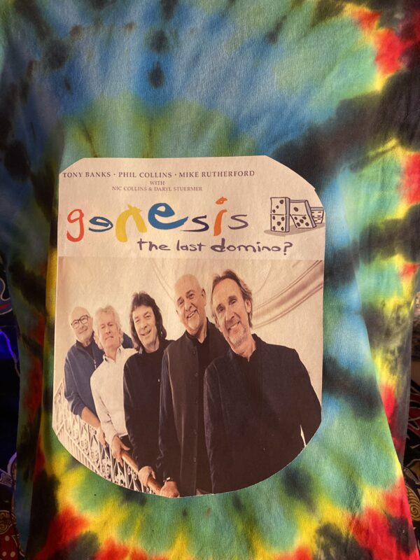 Genesis Last Domino? Tour Tie Dye Shirt with Peter Gabriel and Steve Hackett - Image 2