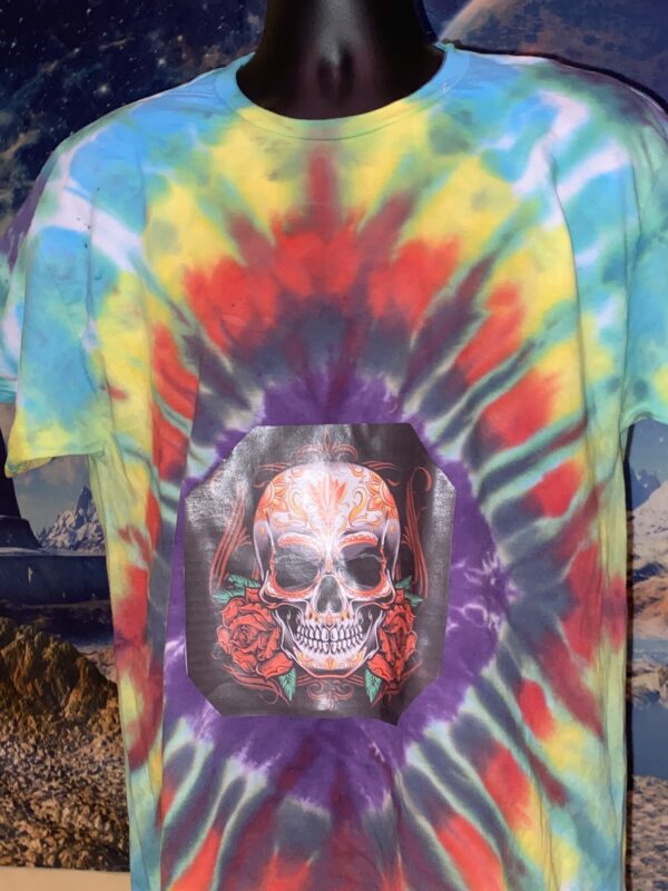 Diamond Tie Dye Skull